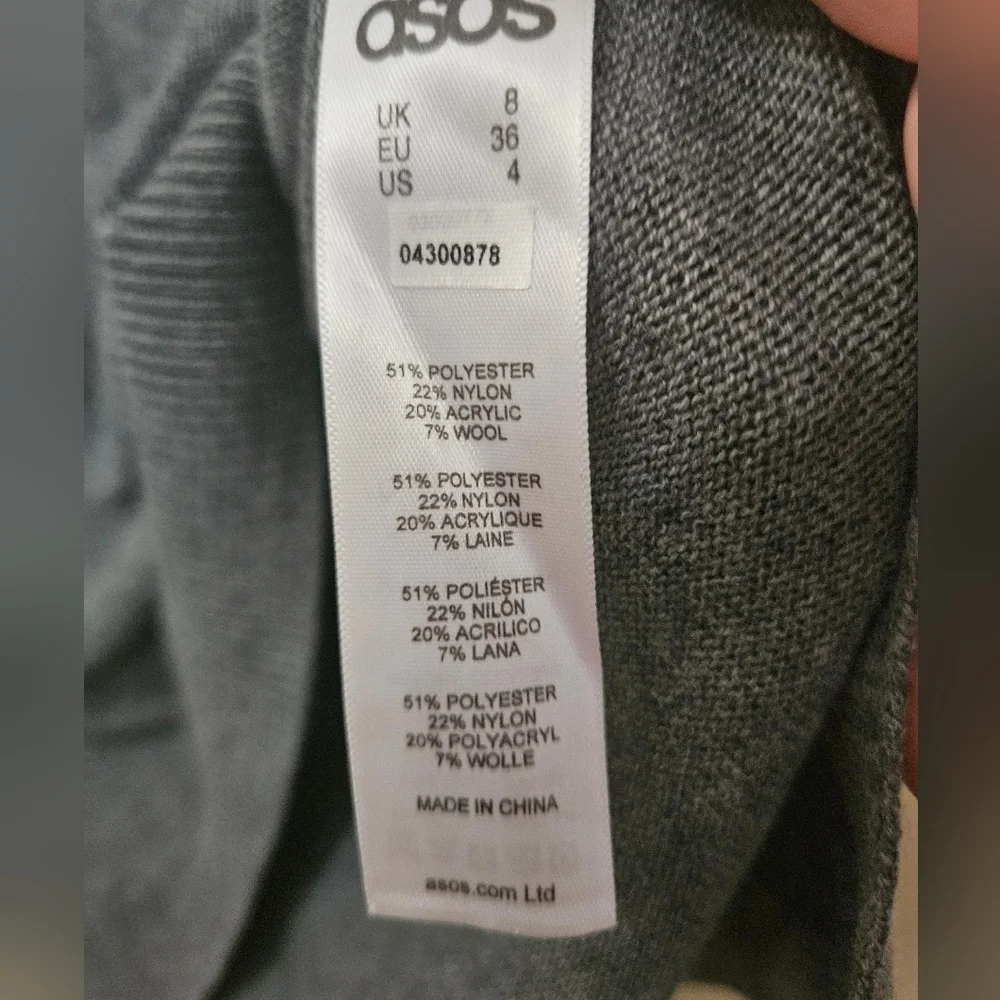 NWT ASOS Maternity V Neck Sweater Wool Blend Women's Size 4